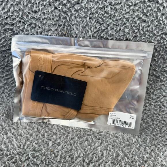 Todd Sanfield Brief Underwear men's 2XL Tan Natural Essential Modal Micro NEW - Picture 4 of 7